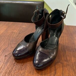 Dries Van Noten Purple/brown heels sz 38 / us 7.5